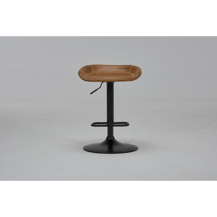 Corrigan Studio® Swivel Upholstered Adjustable Height Bar Counter Stool